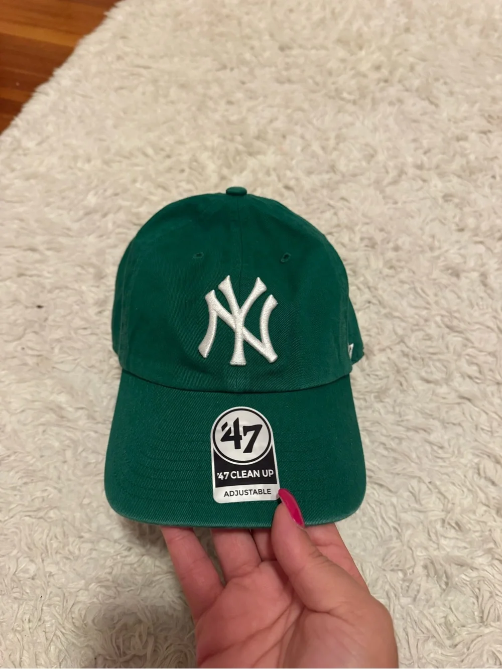Green New York Yankees Clean Up Adjustable Cap